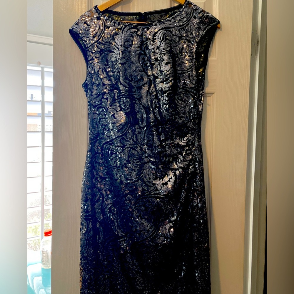 Black Sequins Cocktail Dress